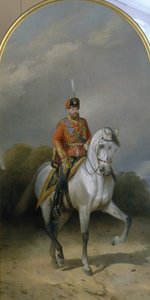 Portrait of the Emperor Alexander III in the Uniform of the Hussar Regiment of the Leib Guard, 1881