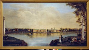 View of the Kuskovo Palace (Moscow, Russia) by Nikolay Ivanovich Podklyuchnikov