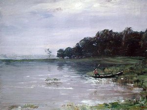 Landscape with Boat, Evening by Nikolay Nikanorovich Dubovskoy