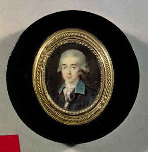 Portrait Miniature of Count Hans Axel von Fersen by Noel Halle