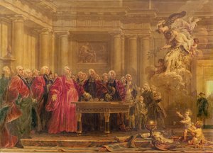 The Magistrates of Paris Receiving News of the Peace, 21st June 1763