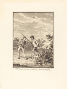 A violent exercise stifles tender feelings by Noël Le Mire after Jean Michel Moreau