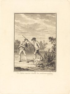 A Violent Exercise Stifles Tender Feelings by Noël Le Mire after Jean Michel Moreau