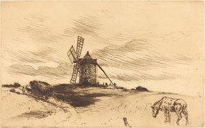 The Mill at Saint Jacut by Norbert Goeneutte