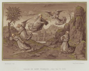 Vision of St Francis of Assisi by Nordmann (after)