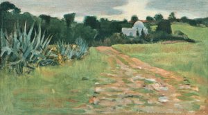 Saints House and Field, Tangier by Norman Garstin