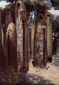 Drum Grove at Mele, New Hebrides by Norman Hardy