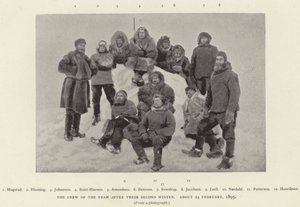 The Crew of the Fram after their second winter, about 24 February 1895 by Norwegian Photographer