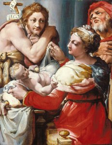 The Holy Family with Saint John the Baptist
