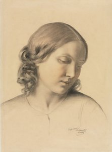 Portrait of a Young Woman by Octave Tassaert