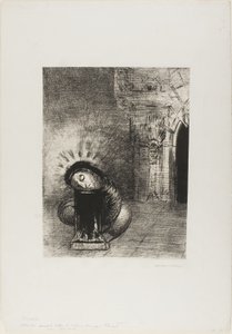 A Long Chrysalis, the Color of Blood, plate 2 of 6 by Odilon Redon