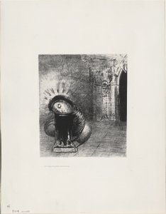 A Long Chrysalis, the Color of Blood, plate 2 of 6 by Odilon Redon