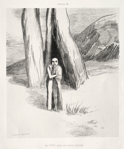 A Madman in a Dismal Landscape by Odilon Redon