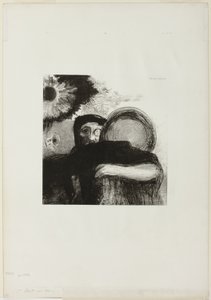 A Strange Juggler, plate 5 from Homage to Goya by Odilon Redon