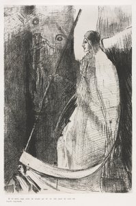 And Another Angel Came Out of the Temple which is in Heaven, and He also Having a Sharp Sickle by Odilon Redon