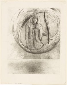 And Beyond, the Astral Idol, the Apotheosis (plate 2 of 6) by Odilon Redon