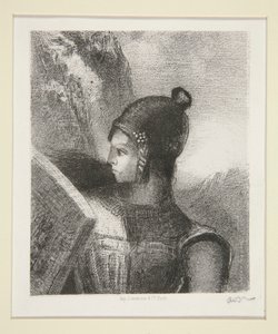 Brünnhilde, frontispiece of La Revue Wagnerienne by Odilon Redon