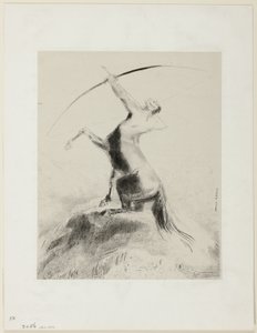 Centaur Aiming at the Clouds by Odilon Redon