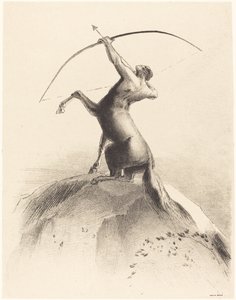 Centaur Aiming at the Clouds by Odilon Redon