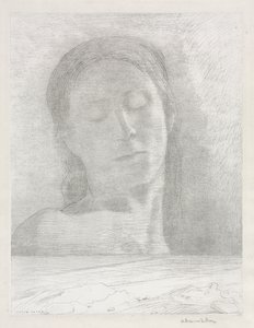 Closed Eyes by Odilon Redon