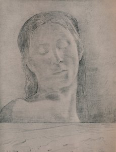 Closed Eyes by Odilon Redon
