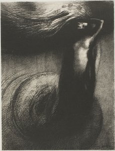 Death: "My Irony Surpasses All Others!", Plate 3 of 6 by Odilon Redon
