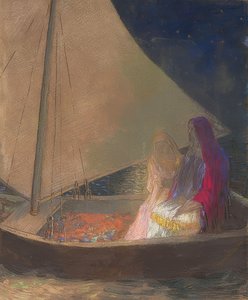 The Barge. Around 1902 by Odilon Redon