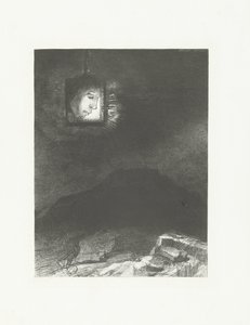 A Head in a Lantern (Dreams) by Odilon Redon
