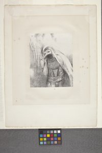 She Pulls From Her Chest A Completely Black Sponge... by Odilon Redon