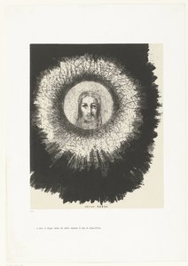 And in the Disk of the Sun Shone the Face of Christ by Odilon Redon