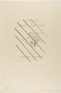 Frontispiece/Title Plate for the Temptation of St. Anthony by Odilon Redon