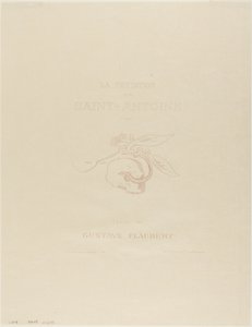 Frontispiece/Title Plate for the Tentation de St. Antoine by Odilon Redon