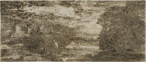 Horseman Under a Stormy Sky by Odilon Redon