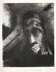 In My Dream I Saw in the Sky a Face of Mystery by Odilon Redon