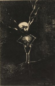 In the Maze of Branches, the Pale Figure Appeared, plate 2 of 7 by Odilon Redon