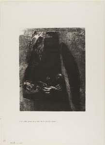 It is the Devil, Bearing Beneath his Two Wings the Seven Deadly Sins, plate 2 from The Temptation of Saint Anthony (1st series) by Odilon Redon