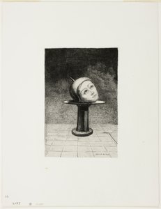 On the Dish, plate ten from In Dreams by Odilon Redon