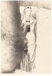 And the Angel Took the Censer by Odilon Redon