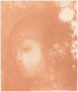 Head of a Child with Flowers by Odilon Redon