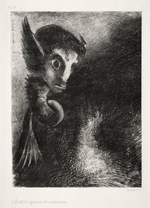 The Chimera Gazed at All Things with Fear by Odilon Redon