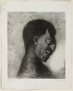 The Satyr with the Cynical Smile, plate 5 of 8 from Les Origines by Odilon Redon