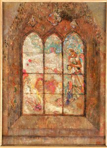 The Stained Glass Window by Odilon Redon