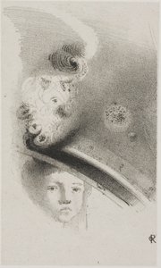 Untitled Trial Lithograph by Odilon Redon