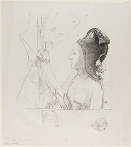 Untitled Trial Lithograph by Odilon Redon