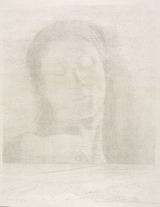 Closed Eyes by Odilon Redon