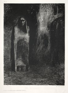 The Night: The Man Was Alone in a Night Landscape