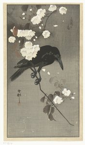 Crow with Cherry Blossom (Hana sakura no tori)