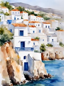 Mediterranean Hillside Village