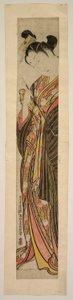 A Courtesan Holding a Pipe