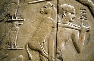 Detail (Relief Depicting a Man Carrying a Sacrificial Animal)